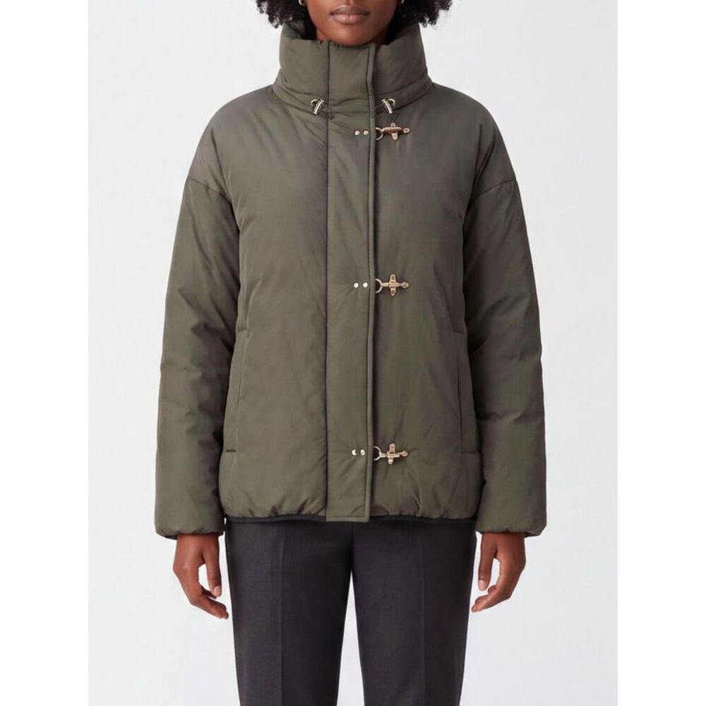 Fay Women Fay Quilted Water-Repellent Microfiber High-Neck Short Bomber Jacket